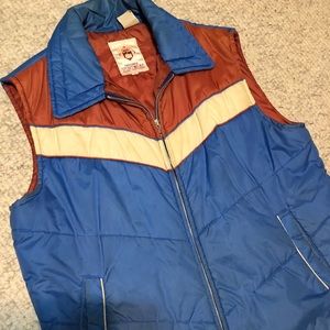 Mens Vintage Fashioned Sportwear Bubble Vest Size